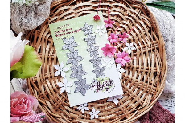 Нож для вырубки "Эльфийские цветы малые" (Agiart, Россия)  