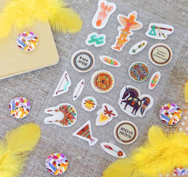 Набор декоративных элементов "Живи ярко" (Артузор)