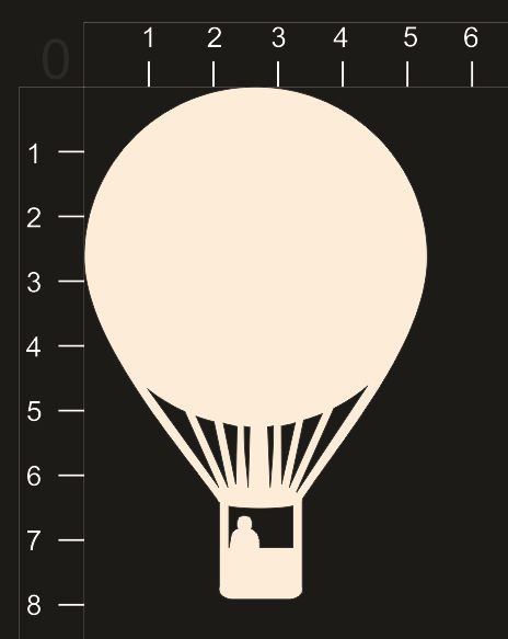 Фигура из чипборда "Воздушный шар 4" (By Mama Yaga, Россия)