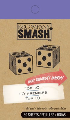 Коллекция Smash: набор тэгов "Top-10" (Лучшая десятка) (K&Company)  