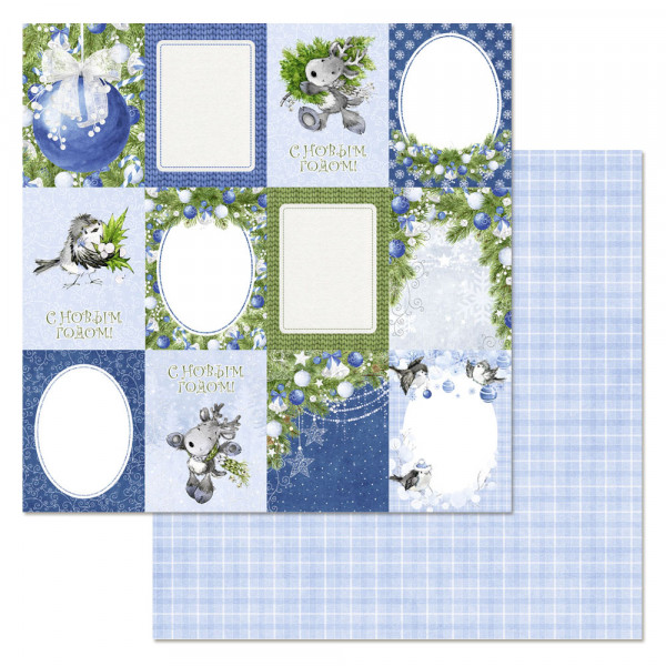 Бумага из коллекции "Волшебный снегопад" Карточки (для разрезания) (ScrapMania)