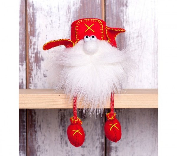 Набор для изготовления текстильной игрушки "Гном в ушанке" (студия Перловка)