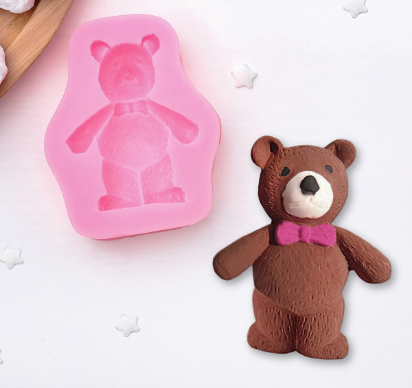 Молд для творчества "Мишка", пищевой силикон (Артузор)