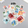 Набор декоративных бумажных наклеек "Набор путешественника", 46 штук (Китай)