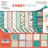 Набор бумаги из коллекции "Funny Friends", 11 листов (Скрапмир, Украина)