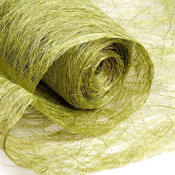 Абака, упаковочный материал, цв. Зеленый, ширина 48 см, отрезок 0.5 метра