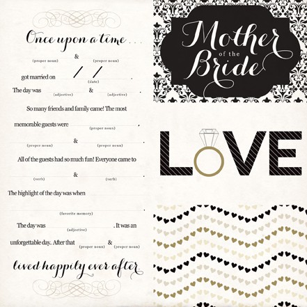 Бумага из коллекции You & Me "Happily Ever After" (для разрезания) (Echo Park) 