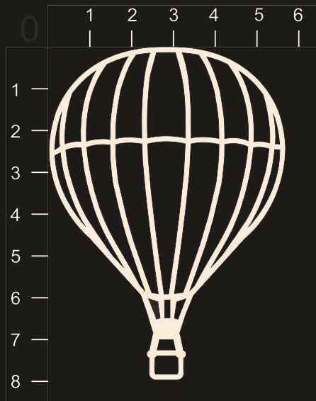 Фигура из чипборда "Воздушный шар 5" (By Mama Yaga, Россия) 