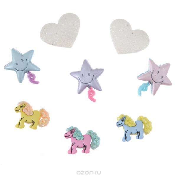 Набор тематических пуговиц "Сказочные пони" (Pony Tales) (Dress It Up)