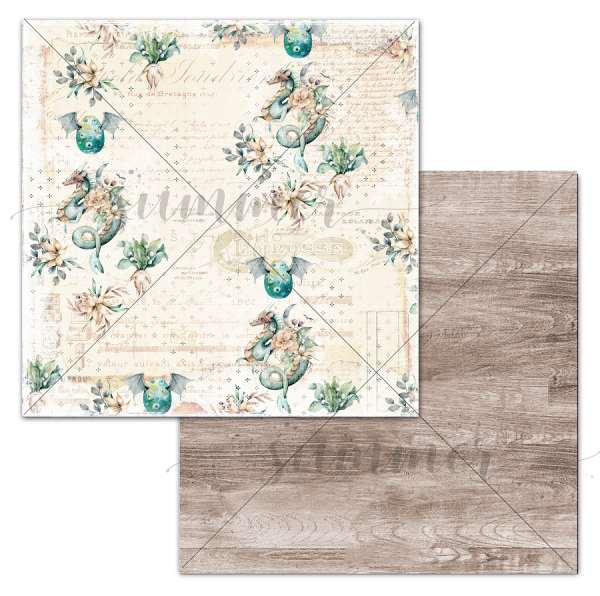 Бумага из коллекции "Там, где живут драконы" В некотором царстве... (Summer Studio, Россия)  