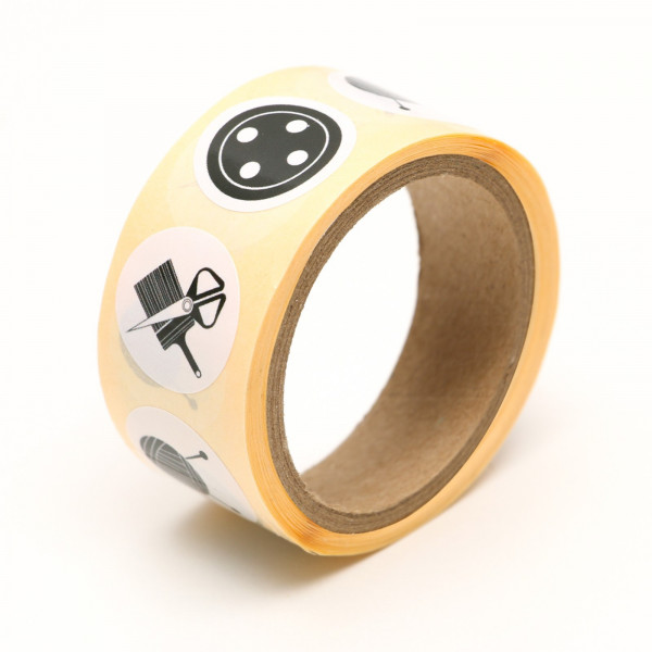 Наклейки декоративные бумажные в рулоне "Самое нужное", 2 × 2 см, 250 штук (АртУзор, Россия)