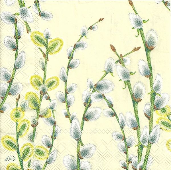 Салфетка 33*33 см "Верба", 1 штука (IHR)