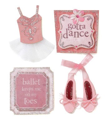Набор объемных украшений "Балет" (Karen Foster)