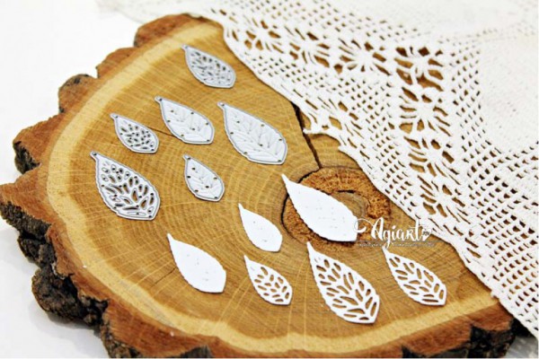 Набор ножей для вырубки "Листья вишни" (Agiart, Россия)  