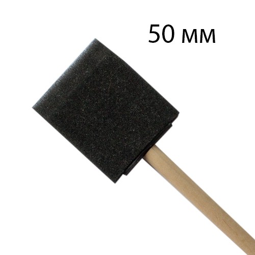 Спонж Квадратный поролоновый с деревянной ручкой, 5 см (Scrapberry's) 