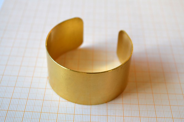 Основа для браслета (латунь), длина 160 мм, 1 шт.