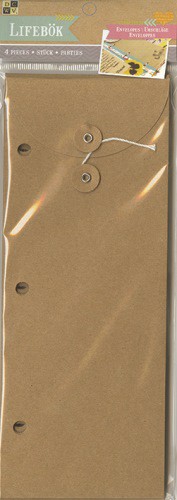 Набор конвертиков, цвет Крафт, 5 штук (DCWV) 