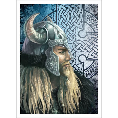 Тканевая карточка из коллекции "Викинги" Воин (ScrapMania)   