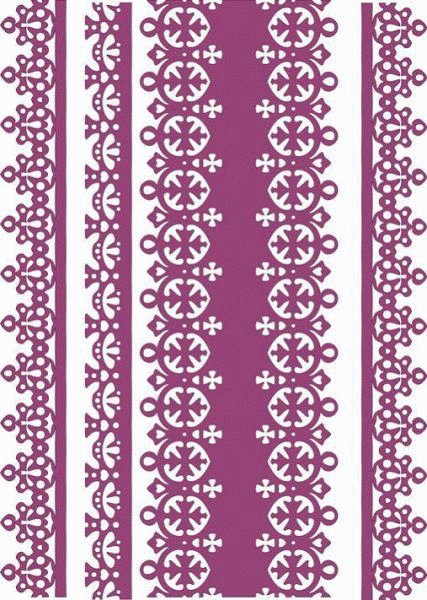 Набор чипборда - бордюры "Кружево №1" (LAE)  