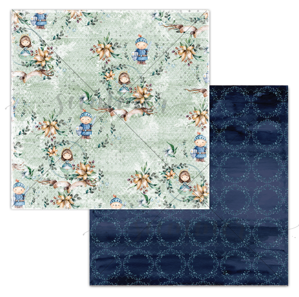 Бумага из коллекции "Там, где живут драконы" В стране чудес (Summer Studio, Россия)  