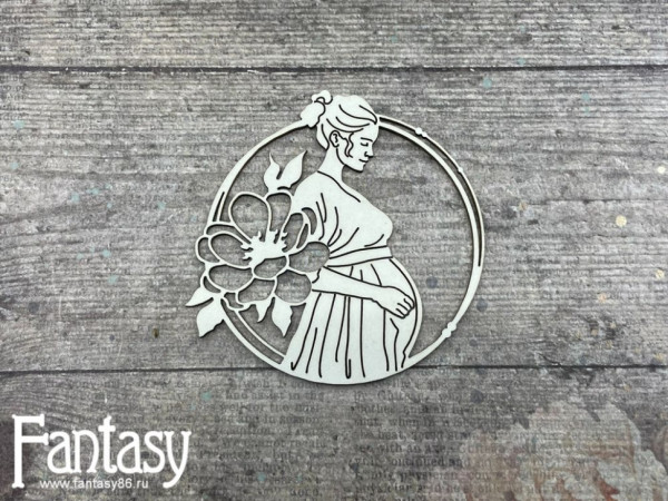 Чипборд из коллекции "Мамино счастье" Будущая мама в рамке (Fantasy, Россия) 