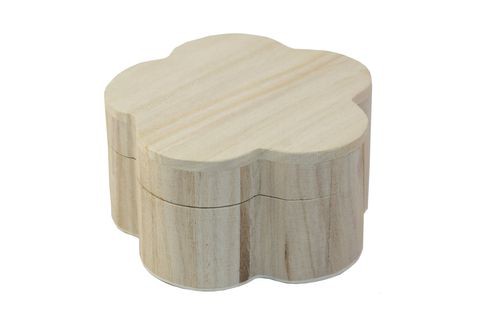 Шкатулка "Ромашка", диаметр 11 см, высота 6 см, дерево (Scrapberry's) 