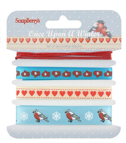 Набор декоративных лент из коллекции "Однажды зимой" (Scrapberry's)