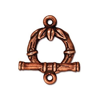 Тогл "Бамбук" TierraCast, античная медь, 1 шт.