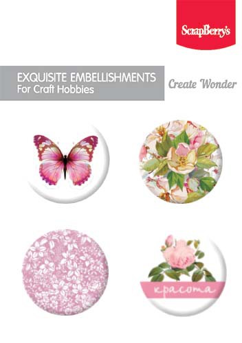 Набор фишек из коллекции Старинная усадьба #2 (Scrapberry's) 