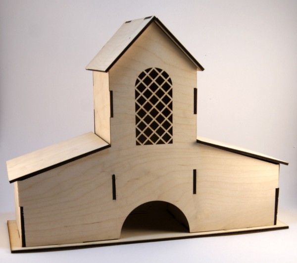 Чайный домик тройной, высота 21 см, фанера (byMamaYaga)  