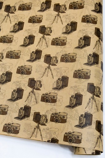 Бумага упаковочная крафт "Папарацци", 1 лист 70*100 см