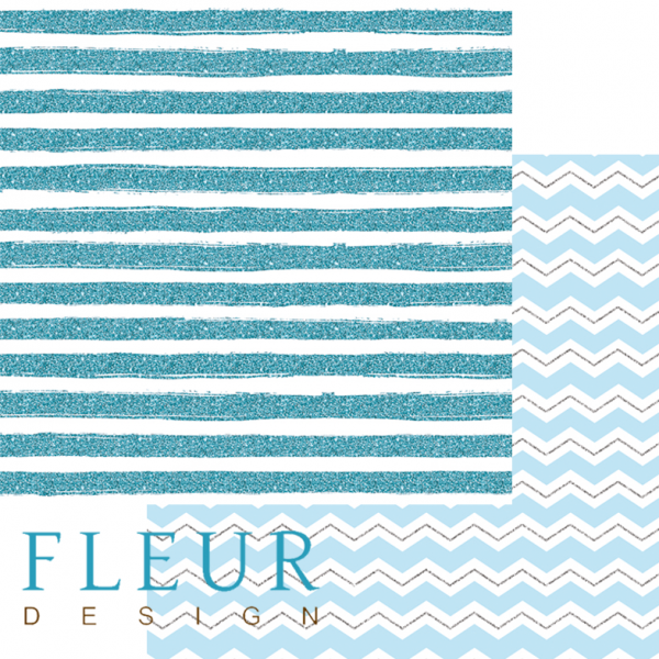 Бумага из коллекции Мой джентльмен "Бирюзовый бриз" (FLEUR design)