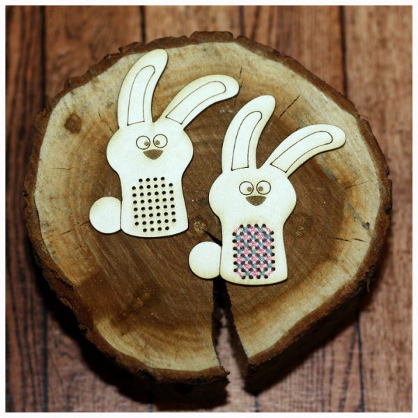 Заготовка для вышивки из чипборда Зайка, коллекция "Лесные жители", 1 шт. (Россия) 