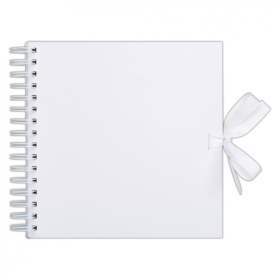 Заготовка для альбома на пружине 30,5*30,5 см, цвет Белый (Papermania)