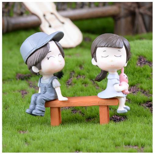 Миниатюрные фигурки "Дети поссорились/Целуются", 3 шт., высота 6 см 