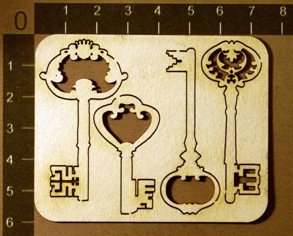 Набор чипборда "Ключики"  (By Mama Yaga, Россия) 