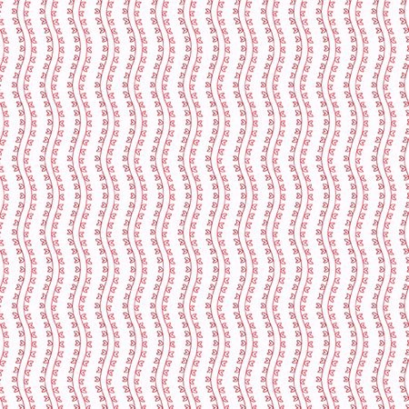 Отрез ткани "Волнистые полосы из сердечек" из коллекции "Влюбленные Рене" (Andover Fabrics), шир.55 см, дл. кратно 10 см 