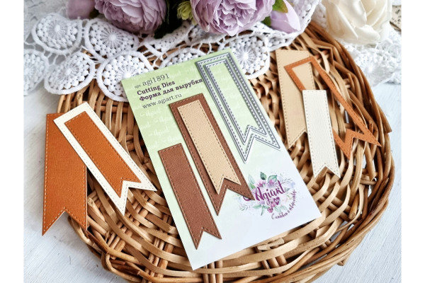 Набор ножей для вырубки "Флажки", 2 шт (Agiart, Россия)