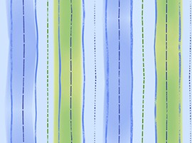 Отрез ткани "Полоска" из коллекции SuperFoods (Супер еда), цвет Голубой (QUILTING TREASURES), 55*50 см  