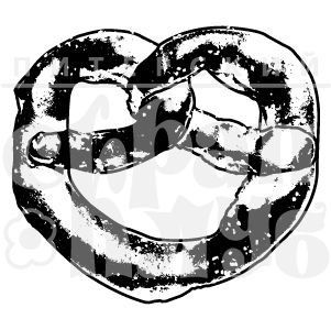 Штамп прозрачный из коллекции "Путешествия, города и страны" Германия. Брецель (Питерский скрапклуб) 