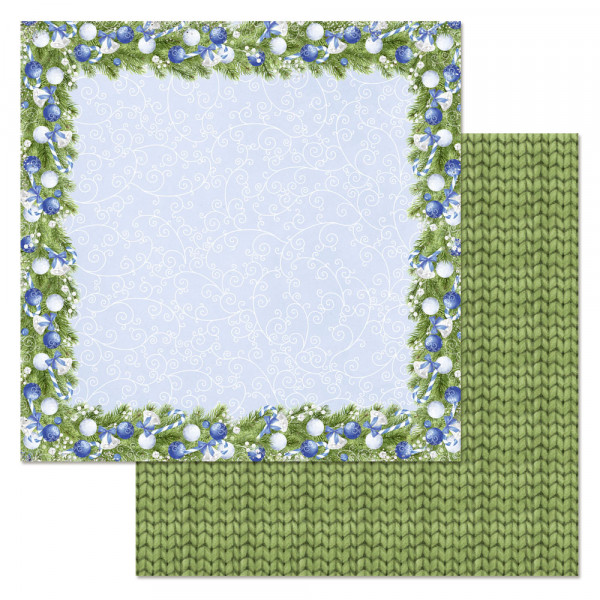 Бумага из коллекции "Волшебный снегопад" Морозные завитки (ScrapMania)