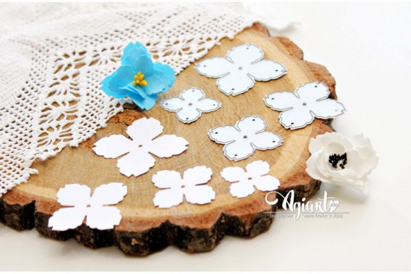 Набор ножей для вырубки "Набор цветов №9" (Agiart, Россия)  