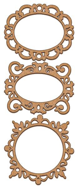 Набор чипборда из МДФ "Рамки" (Фабрика декору, Украина)