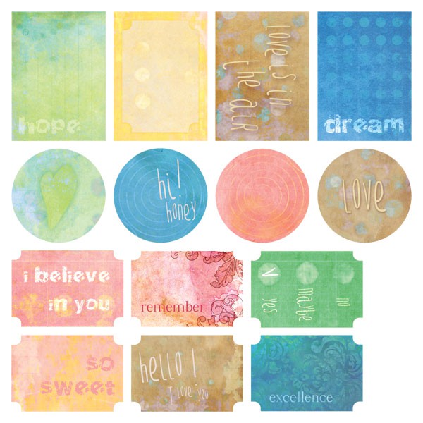 Лист 30,5*30,5 см с высечками из коллекции "Love is in the Air" (7Dots Studio)