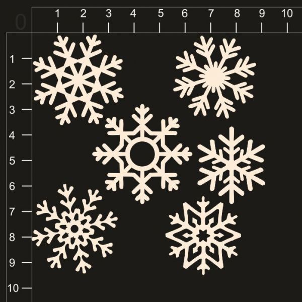 Набор чипборда "Снежинки" (By Mama Yaga, Россия)