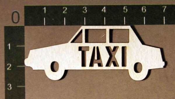 Фигура из чипборда "TAXI" (By Mama Yaga, Россия)