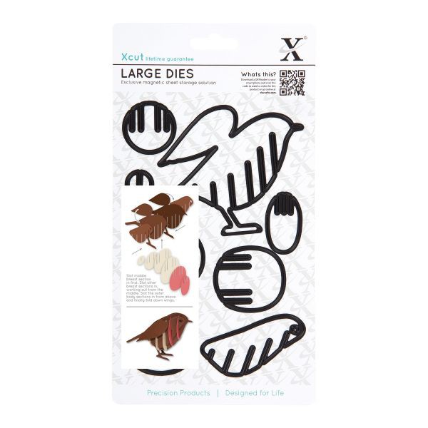 Ножи для вырубки 3D "Дрозд" из коллекции Christmas in the Country (Docrafts)