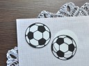 Вырубное изделие "Футбольный мяч", 2 детали, цвет Черный/Белый, размер по выбору Большой/Маленький