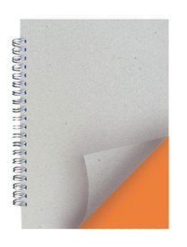 Заготовка для блокнота А5 "Апельсин" на пружине серебристой 
