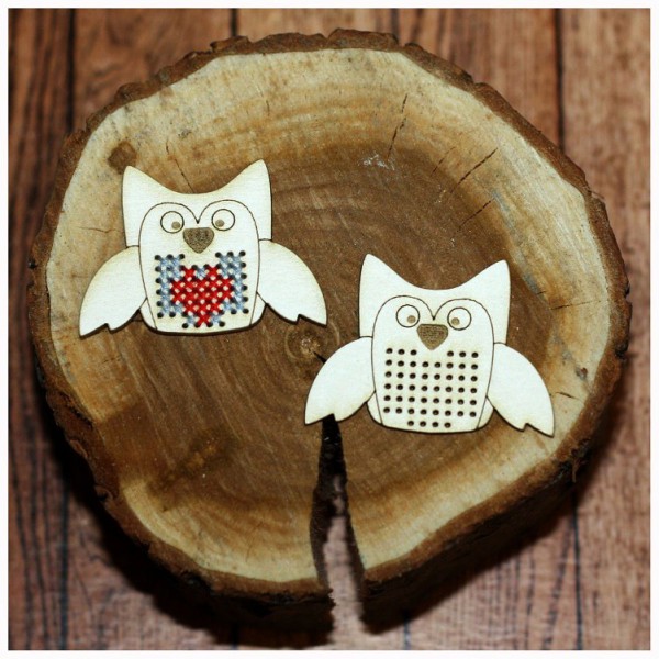 Заготовка для вышивки из чипборда Совенок, коллекция "Лесные жители", 1 шт. (Россия)